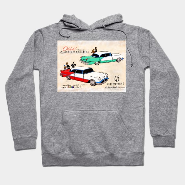 Queer-Eka! Rockets Ahead With Flying Colors Hoodie by QueerAllClosets